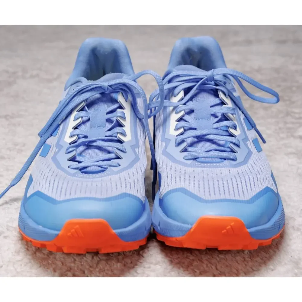 Adidas Terrex Agravic Flow 2 Low Blue Dawn Impact Orange Running Shoes Mens 11